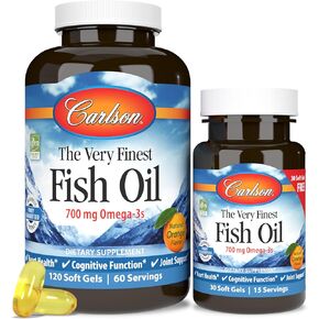 Carlson - M-S-M Sulfur, 1000 mg - Superior Bioavailability, Joint Function, Connective Tissue Support & Healthy Skin, 300 Vegetarian Capsules in Kuwait