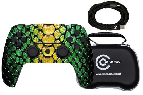 Custom Controllerzz Viper Grid Controller Bundle – Includes Viper Grid Custom Wireless Controller for PS5, PC & Braided USB-C Cable & Universal Protective Case in Saudi Arabia