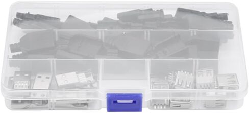 CHICISIS 20pcsset نوع موصل USB أنثى مع غطاء مثالي لمحولات USB DIY لاستخدام الكمبيوتر in Saudi Arabia