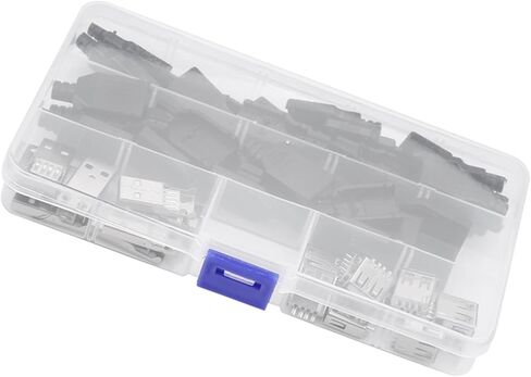CHICISIS 20pcsset نوع موصل USB أنثى مع غطاء مثالي لمحولات USB DIY لاستخدام الكمبيوتر in Saudi Arabia