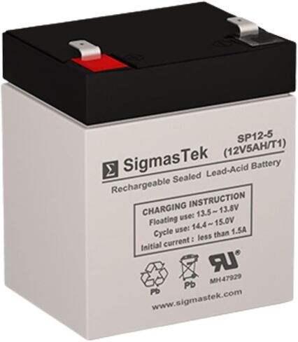 SigmasTek Liftmaster 485LM Compatible Battery, 12V 5Ah F1 in Saudi Arabia