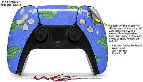 WraptorSkinz Skin Wrap compatible with Sony PS5 DualSense Controller Turtles (CONTROLLER NOT INCLUDED) in Saudi Arabia