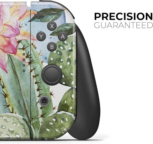 Design Skinz - متوافق مع Nintendo Switch OLED Dock فقط - غطاء حماية من الفينيل قابل للإزالة ومقاوم للخدش - زهور الصبار المائية العتيقة in Saudi Arabia
