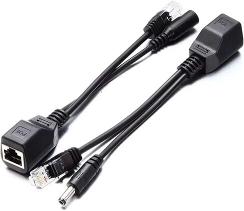 1 ذكر إلى 2 أنثى كابل POE ثنائي الاتجاه للطاقة السلبية عبر كابل محول إيثرنت RJ45 (أبيض أ) in Saudi Arabia