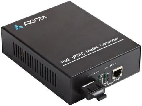 اكسيوم MCP32-T2-S3L10-AX 1GBS POE+ RJ45 إلى 1000BASE-LX محول وسائط فايبر -SMF، SC، 10KM، 1310NM in Saudi Arabia