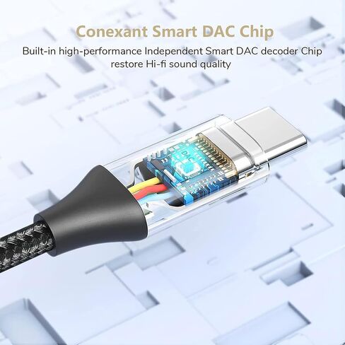 USB C to 3.5mm Headphone Adapter Compatible with Apple MacBook Pro 14" 2024 A3112/A3185/A3401/Mac16,1/Mac16,6/Mac16,8 with Digital DAC Chip That's Dual 1/8 inch TypeC/PD 2Pack in Saudi Arabia