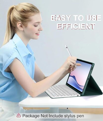 حافظة مع لوحة مفاتيح لجهاز Samsung Galaxy Tab S10 Lite / S10 FE / S9 FE 5G 10.9 بوصة / S9 11 بوصة، [يدعم 3 أنظمة] لوحة مفاتيح لاسلكية مغناطيسية قابلة للفصل لجهاز Galaxy Tablet، أزرق in Kuwait