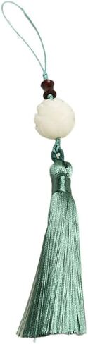 Chinese Style Phone Case Pendant Tassel Charm for Cell Phone Accessories Bag and Wallet Decoration with Red Lotus Hanging Ornament in Saudi Arabia