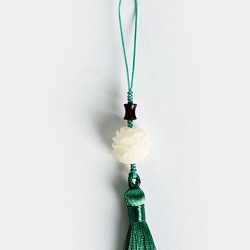 Chinese Style Phone Case Pendant Tassel Charm for Cell Phone Accessories Bag and Wallet Decoration with Red Lotus Hanging Ornament in Saudi Arabia