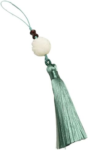 Chinese Style Phone Case Pendant Tassel Charm for Cell Phone Accessories Bag and Wallet Decoration with Red Lotus Hanging Ornament in Saudi Arabia