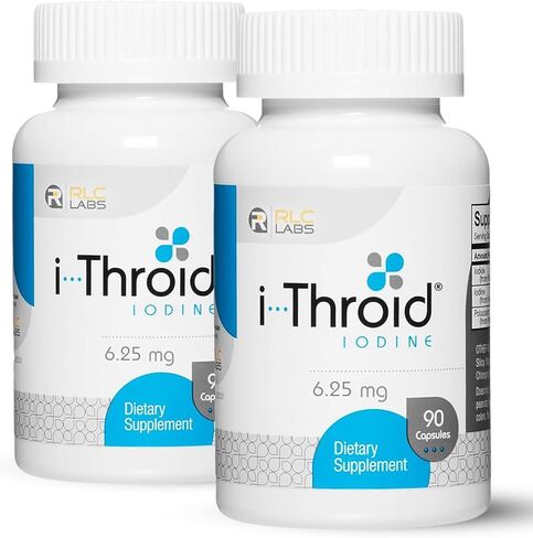 RLC Labs i-Throid IODINE 6.25 mg-- 90 Capsules by RLC Labs in Saudi Arabia