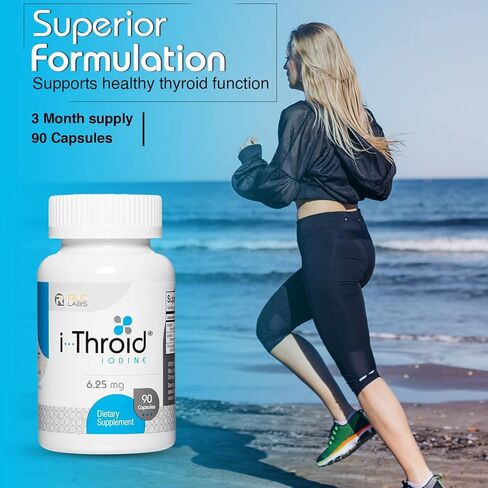 RLC Labs i-Throid IODINE 6.25 mg-- 90 Capsules by RLC Labs in Saudi Arabia