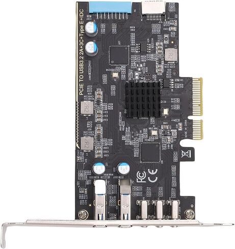بطاقة توسيع Bewinner PCIe USB C 3.2 Gen 2، بسرعة 10 جيجابت في الثانية 3X Type C 2X Type A مع واجهة USB E و19 Pin لنظام التشغيل OS X in Saudi Arabia