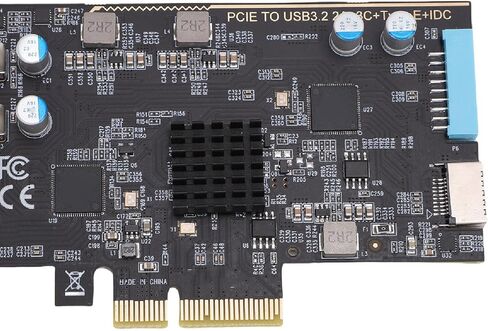 بطاقة توسيع Bewinner PCIe USB C 3.2 Gen 2، بسرعة 10 جيجابت في الثانية 3X Type C 2X Type A مع واجهة USB E و19 Pin لنظام التشغيل OS X in Saudi Arabia