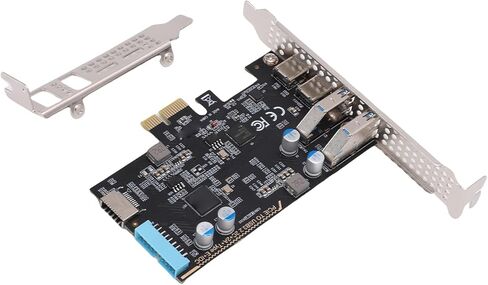 Jectse Desktop PC PCIE USB Card PCIe إلى USB 3.2 Gen 1، محول توسيع عرض النطاق الترددي 10 جيجابت في الثانية لأجهزة الكمبيوتر المكتبية مع واجهات من النوع C والنوع A وE و19pin in Saudi Arabia