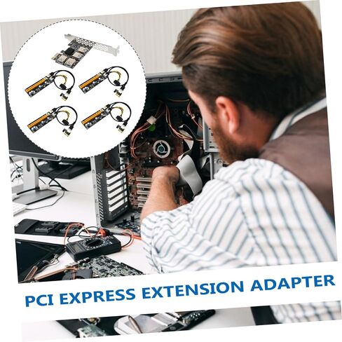 Pci-e Extender USB Card Adapter with Terminal Plug High Performance Stable Pci Express Expansion for Multiple USB Devices Easy Installation for Desktop in Saudi Arabia