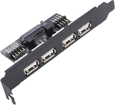 بطاقة منفذ GOWENIC مزدوجة 9PIN إلى 4XUSB2.0، معدل نقل بيانات 480 ميجابت في الثانية، كل واجهة 9 دبوس تتوافق مع منفذي USB، للكمبيوتر المكتبي in Kuwait