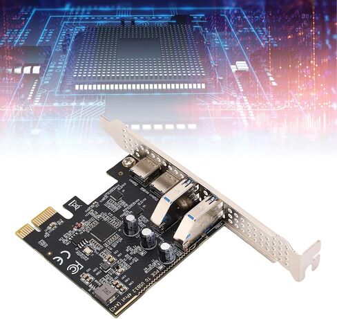 بطاقة توسيع PCIe إلى النوع C، 5 جيجابت في الثانية 2 Type C 3.1 و2 منافذ USB 3.0 للكمبيوتر المكتبي، مجهزة بشريحة D720201، ومعدلات نقل بيانات عالية السرعة in Kuwait