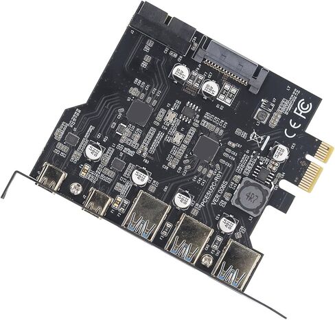 Keenso PCI Express USB 3.2 Card 5Gbps Data Transfer 5 Port PCIe Expansion Card for 11 Users in Saudi Arabia
