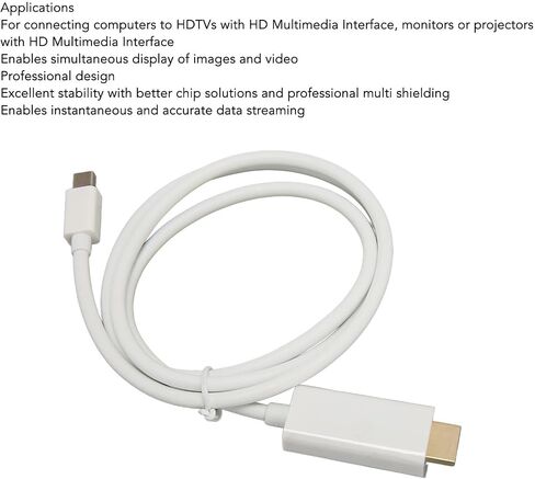 محول Mini DisplayPort ToAdapter، تصميم احترافي، التوصيل والتشغيل، خفيف الوزن ومحمول، لجهاز Pro، الشاشة، جهاز العرض - أبيض (#1) in Kuwait