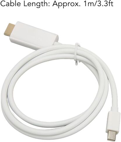 محول Mini DisplayPort ToAdapter، تصميم احترافي، التوصيل والتشغيل، خفيف الوزن ومحمول، لجهاز Pro، الشاشة، جهاز العرض - أبيض (#1) in Kuwait