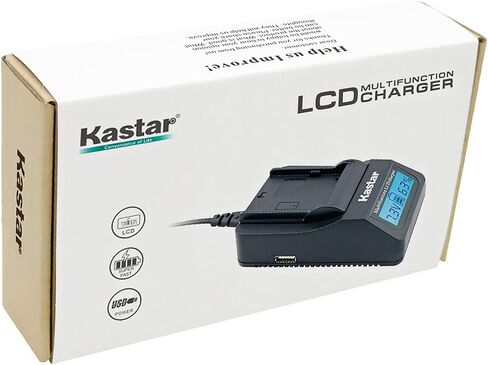 Kastar LCD Fast Charger with USB Output Compatible with Canon BP-970 BP-970G BP-975 BP-945 BP-950G BP-955 EOS C100 Mark II V72 V75Hi V400 V420 V500 V520 HDV XH-A1S HD XH-G1 HDV XH-G1S HD XL-H1A XL-H1S in Saudi Arabia