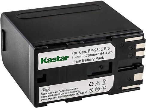 Kastar LCD Fast Charger with USB Output Compatible with Canon BP-970 BP-970G BP-975 BP-945 BP-950G BP-955 EOS C100 Mark II V72 V75Hi V400 V420 V500 V520 HDV XH-A1S HD XH-G1 HDV XH-G1S HD XL-H1A XL-H1S in Saudi Arabia