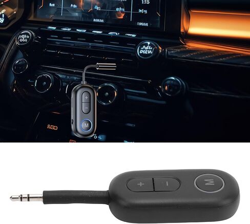 Yoidesu Bluetooth 5.4 Transmitter Receiver, Bluetooth Adapter for Car 10m Range Noise Cancellation HD Sound, Suitable for Cars, Speakers, Stereo Systems in Saudi Arabia