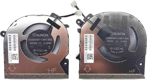 وحدة المعالجة المركزية الجديدة من BestParts + مروحة تبريد وحدة معالجة الرسومات البديلة لـ HP Envy x360 15-FE، 15-fe0000 15-fe1000، 15-fe0xxx 15-fe1xxx، P/N: N49282-001 (ملاحظة: تناسب سلسلة الرسومات المدمجة فقط) in Saudi Arabia