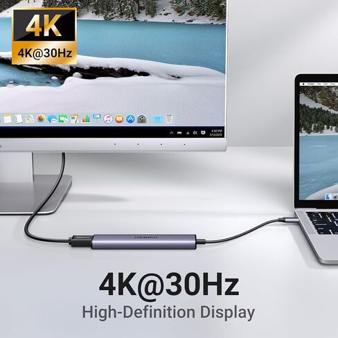 UGREEN USB C Hub Bundle with Wireless Mouse and 78 Keys Keyboard in Kuwait