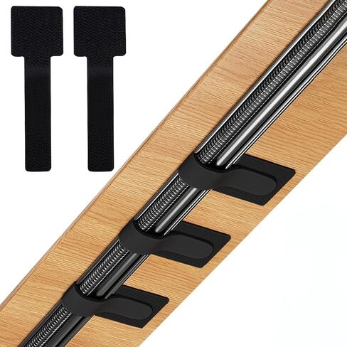 50Pcs Self Adhesive Hook and Loop Cable Ties, Hook and Loop Cable Straps, Household Office Multi-Purpose Wire Ties Cord Organizer, Adjustable Cable Management Cable Clip (Black) in Saudi Arabia