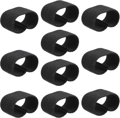 10 PCS Elastic Belt Keepers, Nylon Canvas Web Belt Elastic Loop Keeper, Strap Organizers Backpack Strap Holder Retainer Band for 1.5" Wide Belts Sling in Saudi Arabia