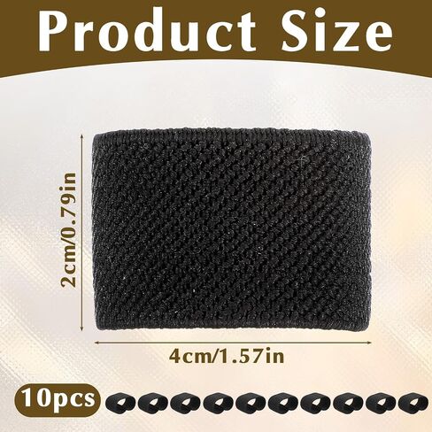 10 PCS Elastic Belt Keepers, Nylon Canvas Web Belt Elastic Loop Keeper, Strap Organizers Backpack Strap Holder Retainer Band for 1.5" Wide Belts Sling in Saudi Arabia