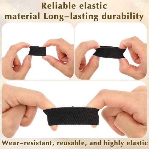 10 PCS Elastic Belt Keepers, Nylon Canvas Web Belt Elastic Loop Keeper, Strap Organizers Backpack Strap Holder Retainer Band for 1.5" Wide Belts Sling in Saudi Arabia