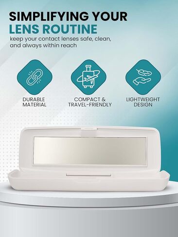 SPORTS WORLD VISION Daily Disposable Travel Contact Lens Case Qty 2 2 Cases Per Order in Kuwait