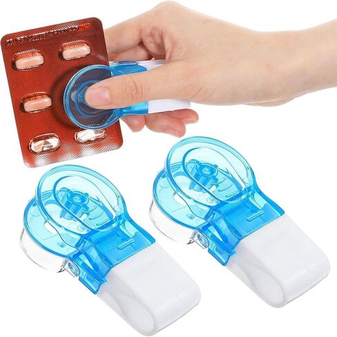 Pill Extractor Tool, Portable Pill Taker Remover, Tablets Pills Blister Pack Opener Assistance Tool for The Elderly, Disabled, Individuals with Weak Senior Arthritis Hands (1 Pcs) in Kuwait