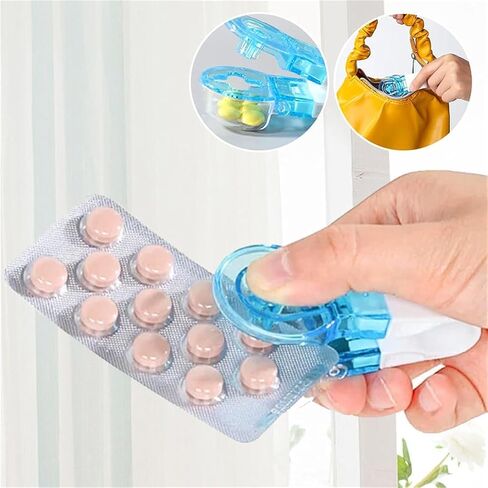 Pill Extractor Tool, Portable Pill Taker Remover, Tablets Pills Blister Pack Opener Assistance Tool for The Elderly, Disabled, Individuals with Weak Senior Arthritis Hands (1 Pcs) in Kuwait