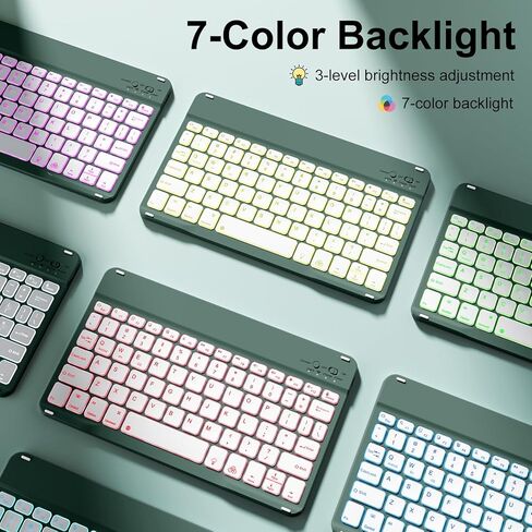 حافظة لجهاز iPad (A16) الجيل الحادي عشر/العاشر مع لوحة مفاتيح، iPad (2025/2022) مقاس 11 بوصة/10.9 بوصة، لوحة مفاتيح بلوتوث لاسلكية قابلة للفصل، غطاء قابل للطي مع حامل قلم رصاص، أبيض كريمي in Kuwait