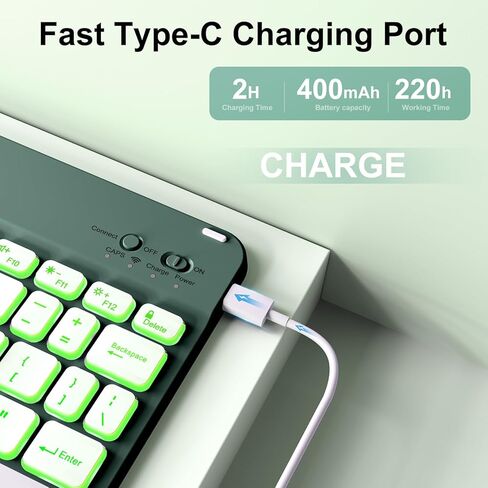 حافظة لجهاز iPad (A16) الجيل الحادي عشر/العاشر مع لوحة مفاتيح، iPad (2025/2022) مقاس 11 بوصة/10.9 بوصة، لوحة مفاتيح بلوتوث لاسلكية قابلة للفصل، غطاء قابل للطي مع حامل قلم رصاص، أبيض كريمي in Kuwait