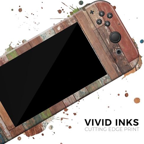 Design Skinz - Compatible with Nintendo Switch OLED Console Bundle - Skin Decal Protective Scratch-Resistant Removable Vinyl Wrap Cover - Vintage Wood Planks in Saudi Arabia