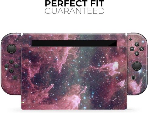 Design Skinz - Compatible with Nintendo Switch OLED Console + Joy-Con - Skin Decal Protective Scratch-Resistant Removable Vinyl Wrap Cover - Vibrant Deep Space in Saudi Arabia