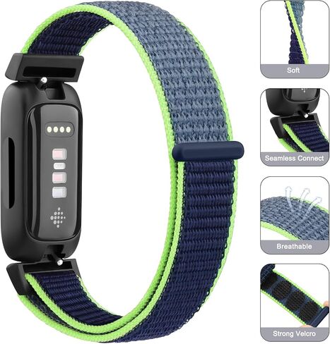 3 عبوات من أربطة النايلون من أجل Fitbit Inspire 3 أساور للنساء والرجال، سوار معصم رياضي قابل للتعديل من النايلون وأشرطة بديلة لـ Fitbit Inspire 3 لتتبع اللياقة البدنية in Saudi Arabia