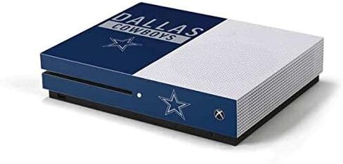Skinit Decal Gaming Skin Compatible with Xbox One S Console - Officially Licensed NFL Dallas Cowboys Blue Performance Series Design in Saudi Arabia