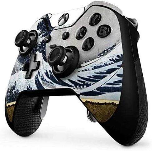 Skinit Decal Gaming Skin Compatible with Xbox One Elite Controller - Officially Licensed Bridgeman Art The Great Wave Off Kanagawa Design in Saudi Arabia