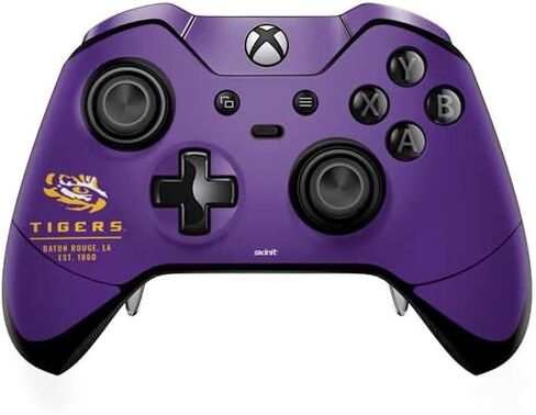 ملصق Skinit المخصص للألعاب متوافق مع وحدة تحكم Xbox One Elite - تصميم LSU Tigers Baton Rouge المرخص رسميًا in Saudi Arabia