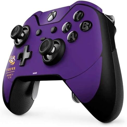 ملصق Skinit المخصص للألعاب متوافق مع وحدة تحكم Xbox One Elite - تصميم LSU Tigers Baton Rouge المرخص رسميًا in Saudi Arabia