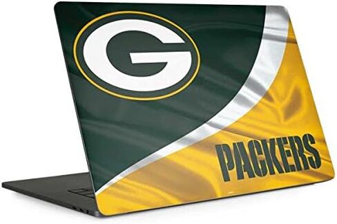 Skinit Decal Laptop Skin Compatible with MacBook Pro 15-inch with Touch Bar (2016-19) - Officially Licensed NFL Green Bay Packers Design in Saudi Arabia
