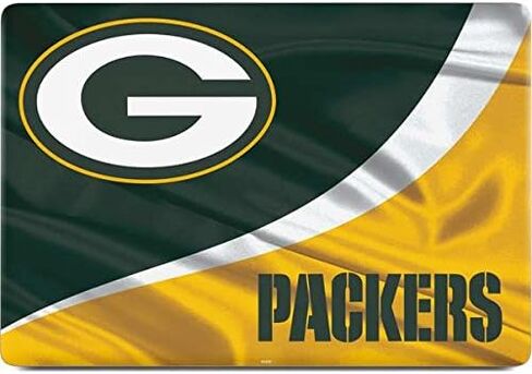 Skinit Decal Laptop Skin Compatible with MacBook Pro 15-inch with Touch Bar (2016-19) - Officially Licensed NFL Green Bay Packers Design in Saudi Arabia
