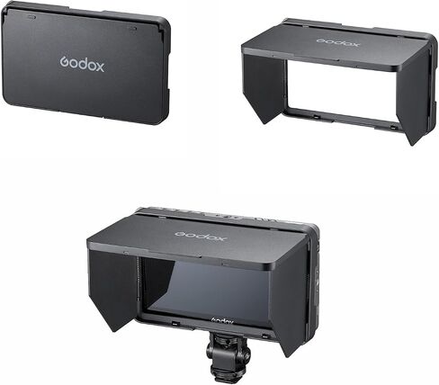 شاشة Godox GM6s Pro Kit2 تعمل باللمس 5.5 بوصة، شاشة لمس ميدانية للكاميرا 2000nit HD 1920x1080 IPS، سلسلة ألوان Rec.709، دعم LUT ثلاثي الأبعاد، مدخل/خارج HDMI 4K مع شاشة كاميرا منخفضة استهلاك الطاقة 10 وات in Saudi Arabia