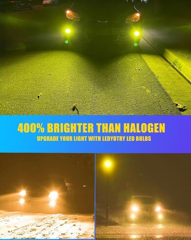 Upgraded H11 H8 H16 LED Fog Light Bulbs or Daytime Running Lights, Super Bright 3030 LED Chips 6000K Xenon White for 12V Cars,Trucks, SUVs, Vans, Non-Polarity, Play and Plug (Pack of 2) in Saudi Arabia